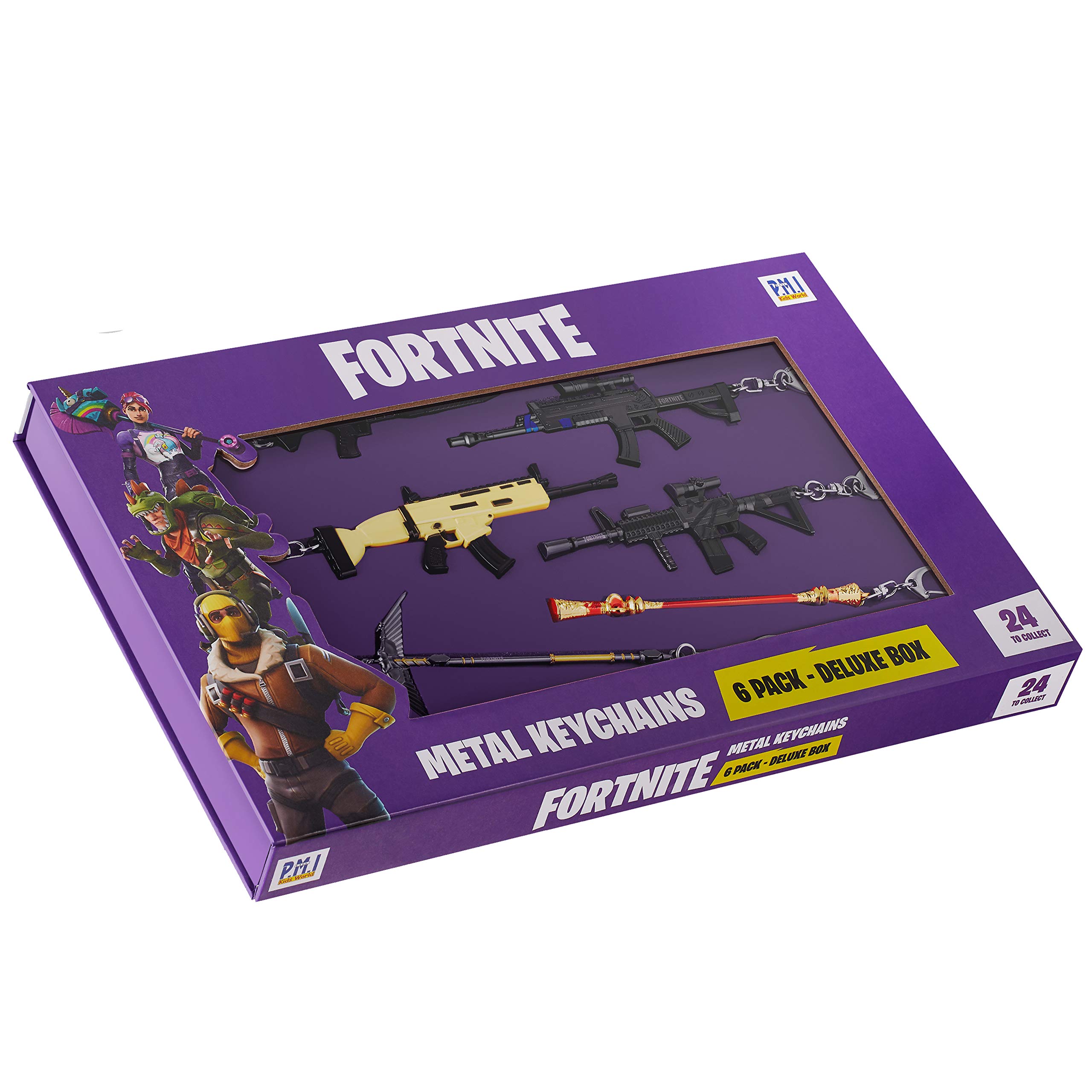 FORTNITE　メタルキーチェーン　24種コンプセット(箱) Amazon.com: Fortnite Character Keychains 12-Pack Deluxe Box Series